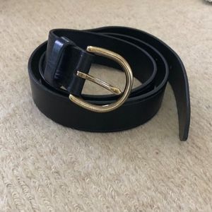 Madewell Black Perfect Leather Belt